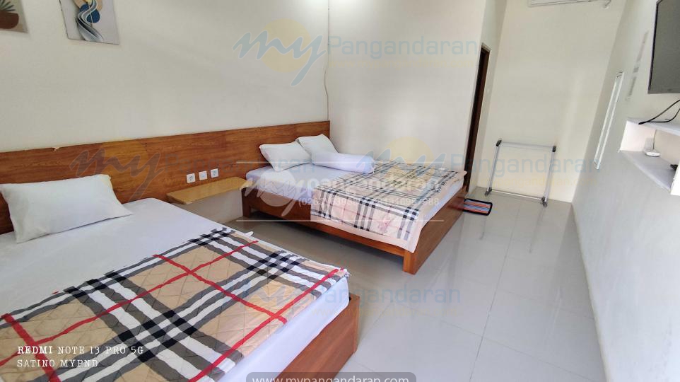   Tampilan Kamar 2 Bed Pondok ZaLfa Pangandaran