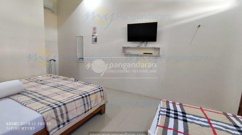   Tampilan Kamar 2 Bed Pondok ZaLfa Pangandaran